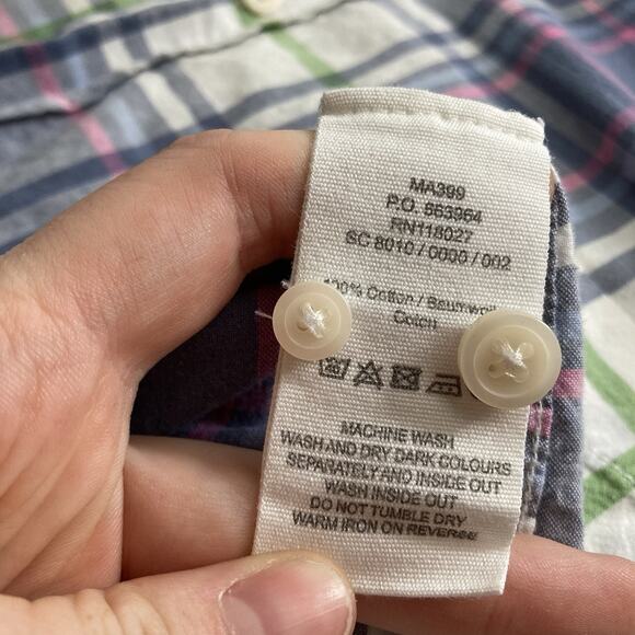 Boden Men’s Yellow Plaid Button Up Shirt Size L‎ Preppy Old Money Ivy League - Picture 6 of 11